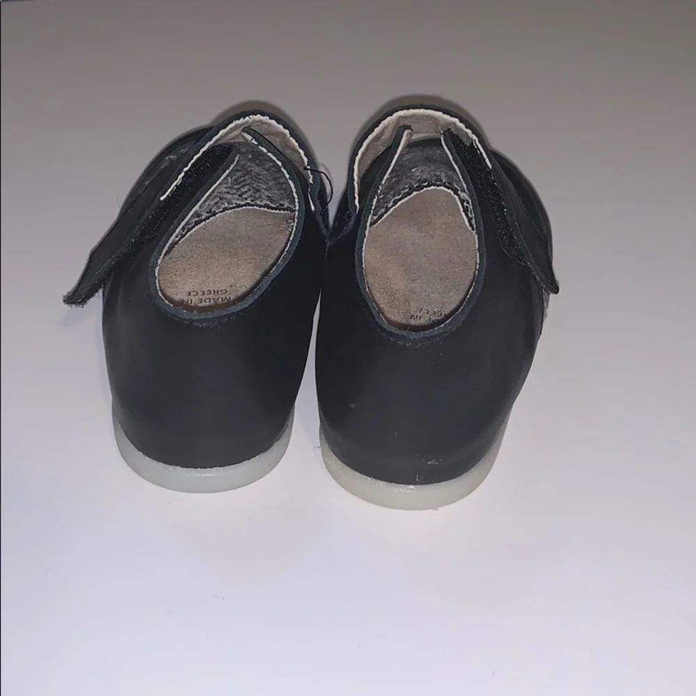 Babywalker‎ houndstooth and leather shoe